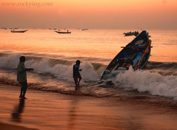 Fishing in puri Orissa