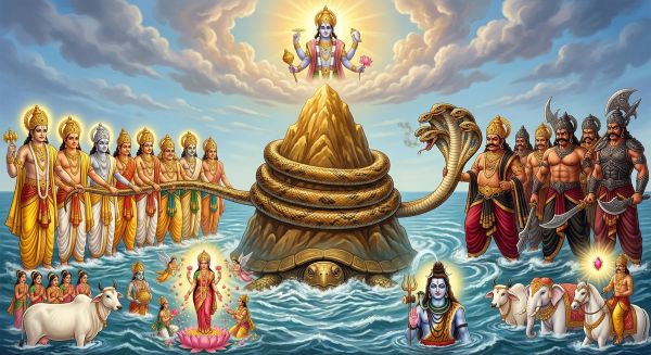 Bhagwan Dhanvantari amrit kalash ke saath